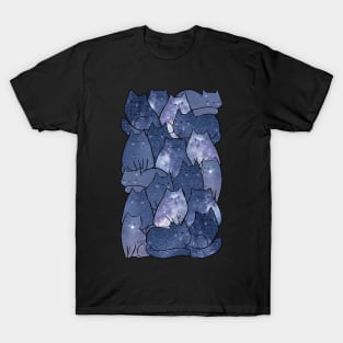 Cute blue space cats T-Shirt